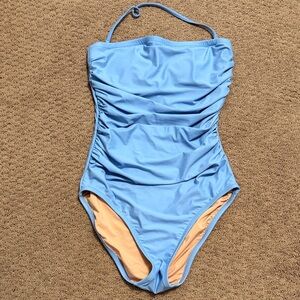 NWOT J Crew Ruched One-Piece Swimsuit